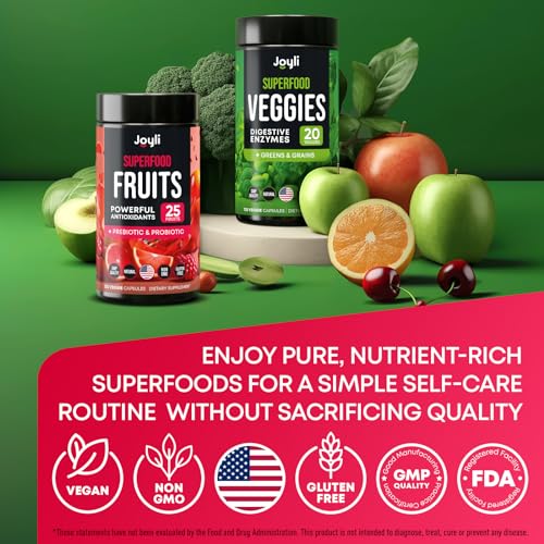 Fruits and Veggies Supplement - High Fiber Supplement for Immunity, Gut & Energy JOYLI Nutrition buy supplements canada