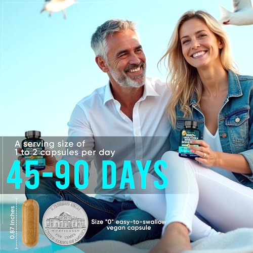 Adndale NAD Supplement. Longevity Formula with Liposomal NAD+, Trans Resveratrol, Urolithin-A, Berberine, CoQ10. NMN Supplement Alternative. 90 Count Adndale buy supplements canada