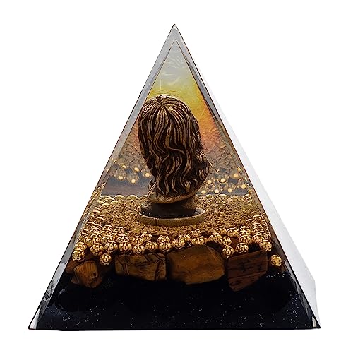 FENGSHUI-CAISHEN Mini Jesus Figurine in Healing Crystal Orgone Pyramid - Obsidian Tiger's Eye FENGSHUI-CAISHEN buy supplements canada