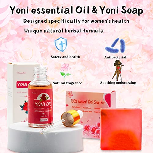 Yoni Soap Bars Vaginal Wash & Natural Yoni Oil Set Of 3, Ph Balance Eliminates Odor for Women Wovarkie buy supplements canada