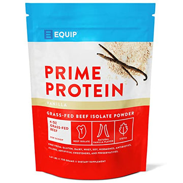 Equip Foods Prime Protein - Grass Fed Beef Protein Powder Isolate - Gluten Free Carnivore Equip buy supplements canada