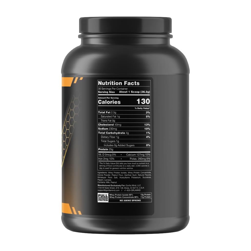 Gorilla Mode Premium Whey Protein - Chocolate Peanut Butter / 25 Grams of Whey Gorilla Mind buy supplements canada