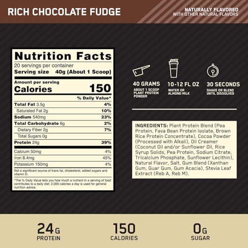 Optimum Nutrition Gold Standard 100% Plant Based Protein Powder, Gluten Free, Vegan Pro Optimum Nutrition buy supplements canada