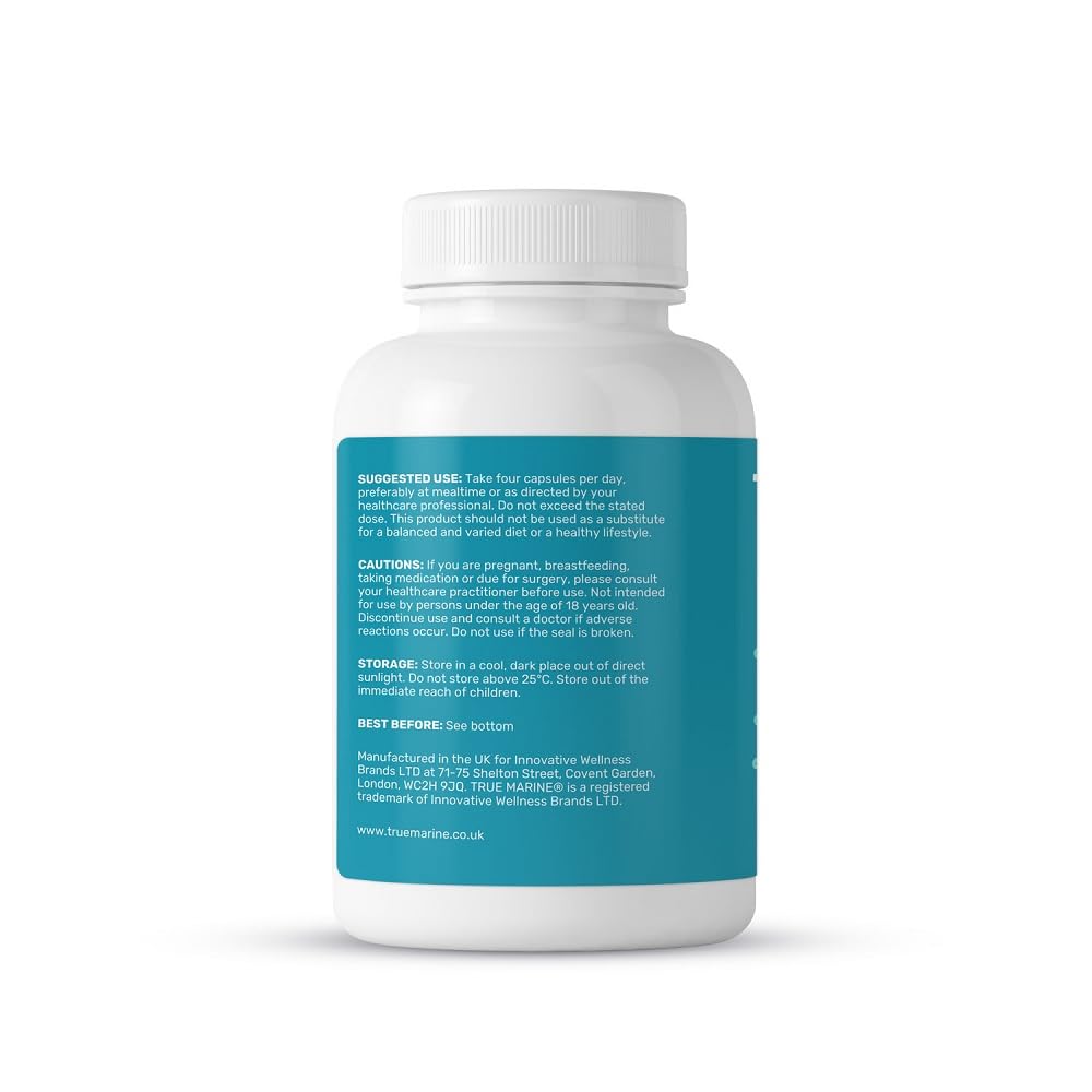 TRUE MARINE Collagen Capsules - 2,400mg of Marine Collagen with Hyaluronic Acid & Vitamin C - Skin, Hair, Nails & Joint Support TRUE MARINE buy supplements canada