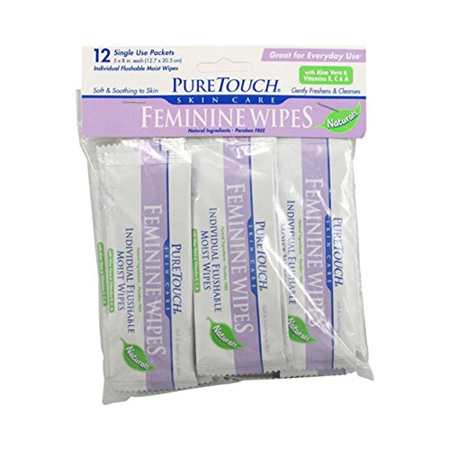 Puretouch Skin Care Individual Flushable Moist Feminine Wipes, 12 Count Puretouch Skin Care buy supplements canada