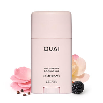 OUAI Aluminum Free Deodorant - Women's Deodorant with 24-Hour Odor Control & Invisible Application - Enriched with Notes of Rose, Berry, Lychee & Pink Peppercorn - Melrose Place (2.5 oz) OUAI buy supplements canada