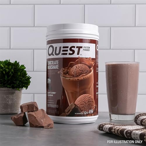 Quest Nutrition Chocolate Milkshake Protein Powder, 22g Protein, 2g Net Carbs, 1g Sugar Quest Nutrition buy supplements canada