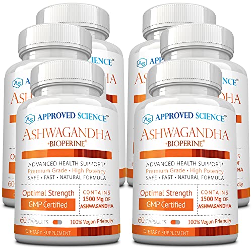 Approved Science® Ashwagandha 1500mg with Bioperine® and Ginger- Alleviate Sleepless Approved Science buy supplements canada