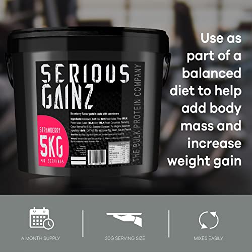 The Bulk Protein Company, SERIOUS GAINZ - Whey Protein Powder - Weight Gain, Mass Gainer The Bulk Protein Company buy supplements canada