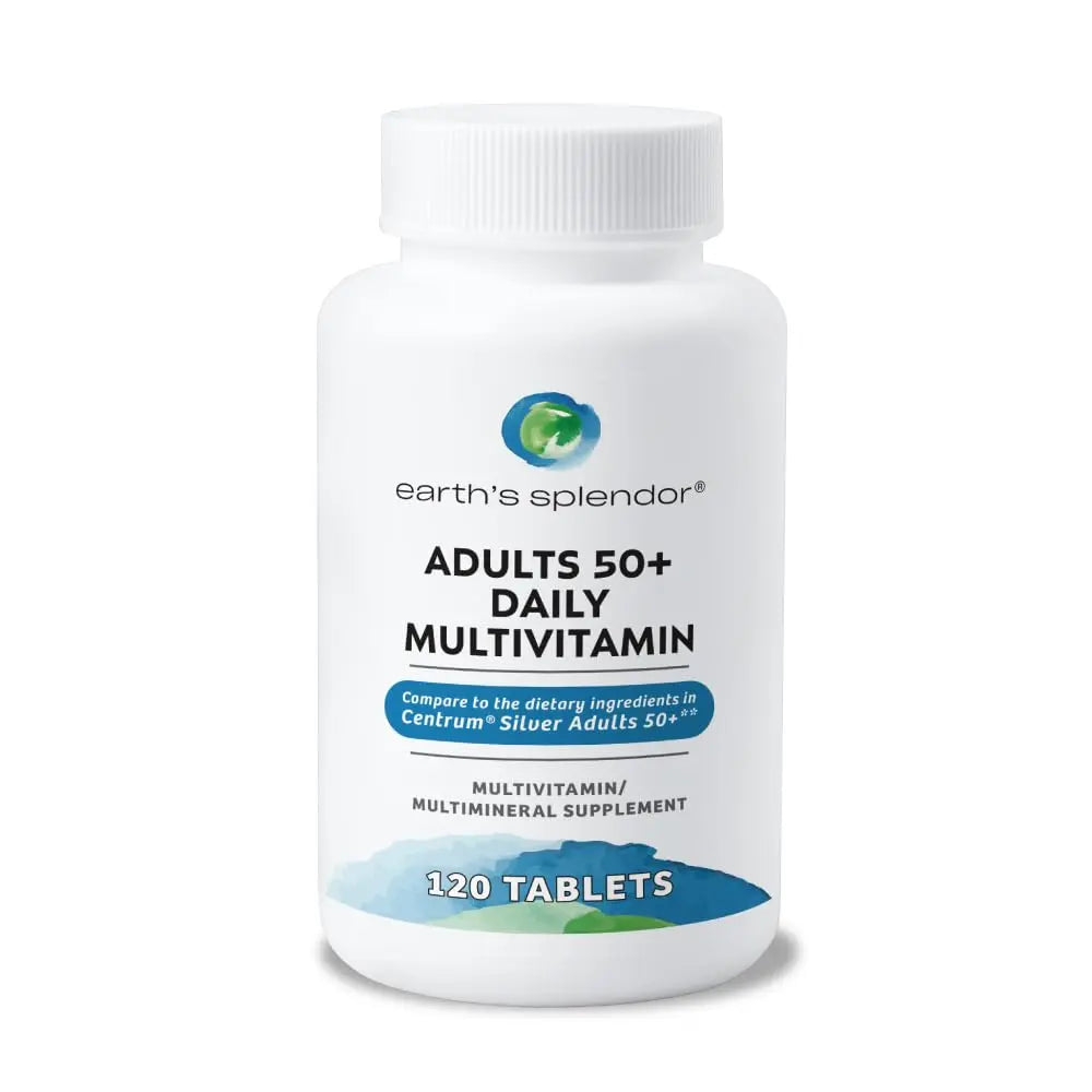 Earth's Splendor Adults 50+ Daily Vitamin- Overall Wellness Support, Daily Nutrients, 120 Day Supply Earth's Splendor buy supplements canada