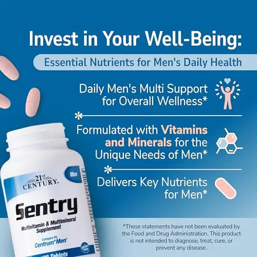21st Century Sentry Men Multivitamin, 120 Count 21st Century buy supplements canada