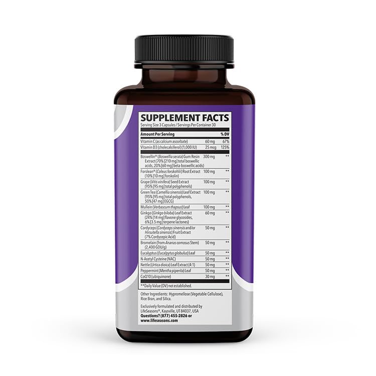 LifeSeasons - Lung Capaci-T - Lung & Respiratory Support Supplement LifeSeasons buy supplements canada