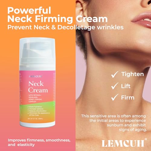 Neck Firming Cream for Women: Neck Cream - Neck Tightening Cream - Neck Creams Lemcuh buy supplements canada