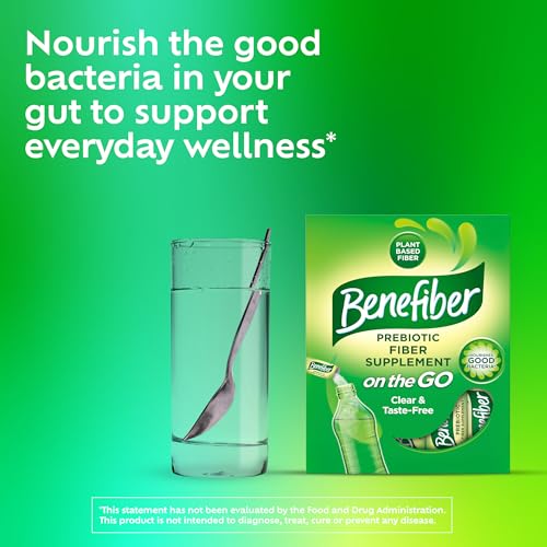 Benefiber On The Go Prebiotic Fiber Supplement Powder for Digestive Health, Daily Fiber, Unflavored - 28 Sticks (3.92 Ounces) Benefiber buy supplements canada