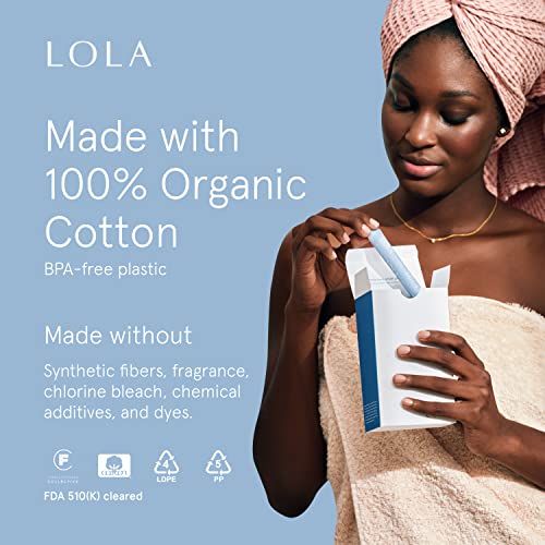 LOLA Organic Cotton Tampons, 60 Count - Tampons Regular, Period Feminine Hygiene Products LOLA buy supplements canada