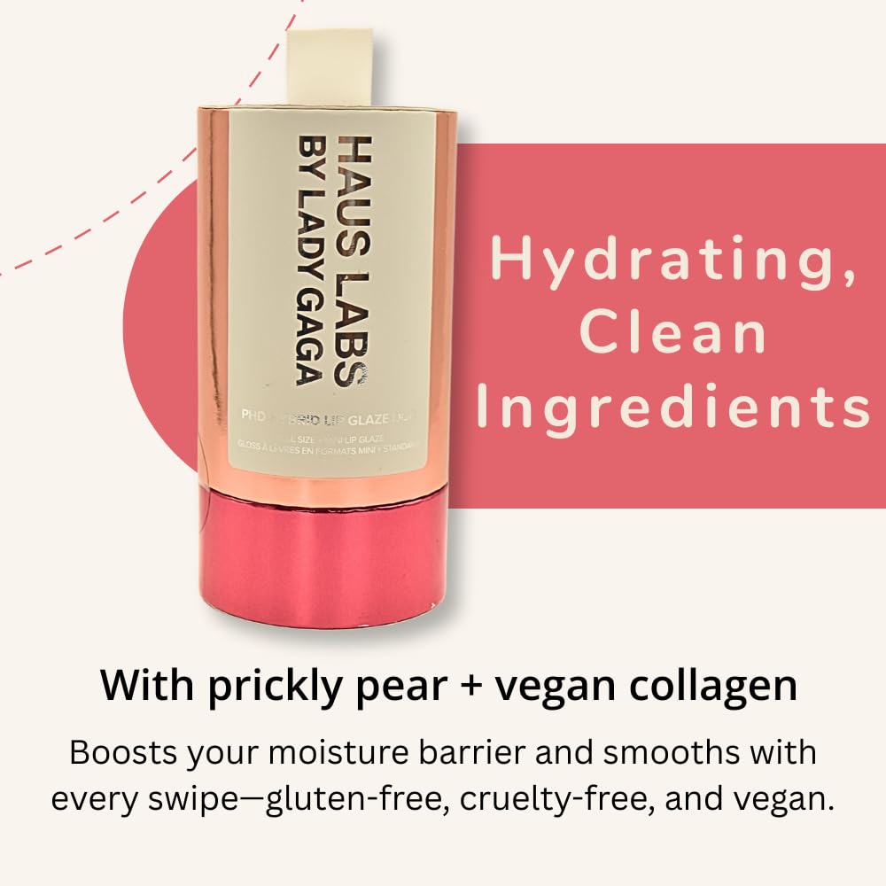 Haus Labs PHD Hybrid Innovation Plumping Lip Glaze Duo - Honey Shimmer Full Size & Persimmon Mini Haus Laboratories buy supplements canada