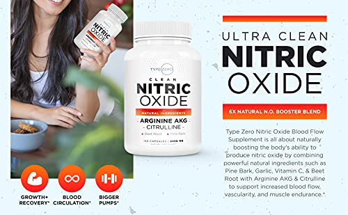 Type Zero Nitric Oxide 6X Booster, 150 Veggie Capsules - Natural Supplement - Beetroot Type Zero buy supplements canada