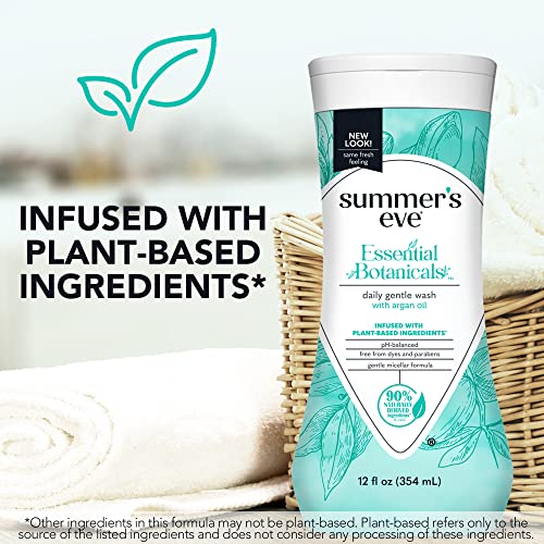 Summer's Eve Essential Botanicals Gentle Wash with Argan Oil, Removes Odor, pH balanced, 12 fl oz Summer's Eve buy supplements canada