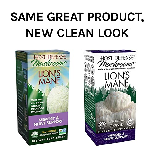 Host Defense, Lion's Mane Capsules, Promotes Mental Clarity, Focus and Memory Host Defense buy supplements canada