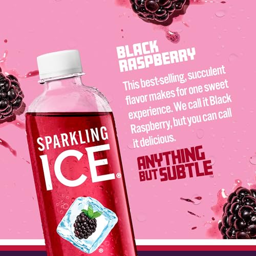 Sparkling Ice, Black Raspberry Sparkling Water, Zero Sugar Flavored Water, with Vitamins Sparkling ICE buy supplements canada