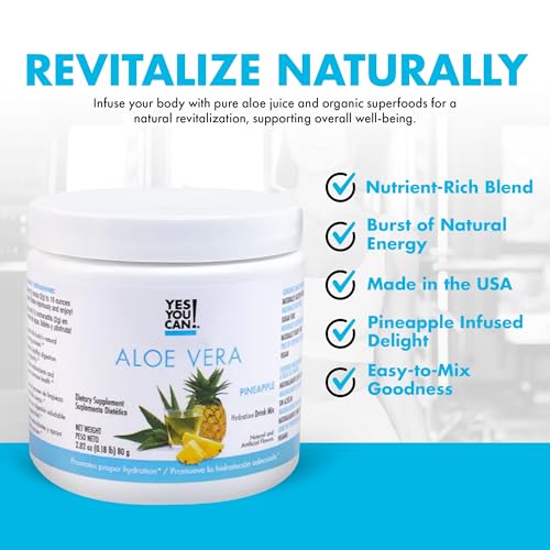 Yes You Can! Organic Aloe Vera Drink Mix - Super Greens Powder - Energy Drink Powder Yes You Can! buy supplements canada
