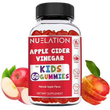 NUELATION Apple Cider Vinegar Gummies for Kids, 60 Servings. Gluten Free, Vegan and Gelatin NUELATION buy supplements canada