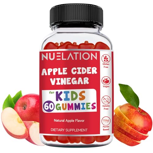 NUELATION Apple Cider Vinegar Gummies for Kids, 60 Servings. Gluten Free, Vegan and Gelatin NUELATION buy supplements canada