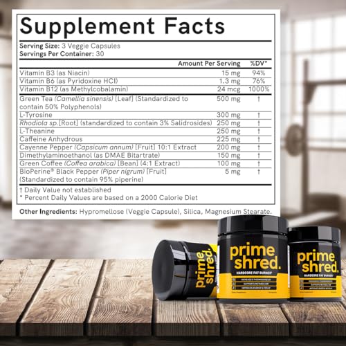 PrimeShred Fat Burner Pills for Men, Triple Action Weight Loss Supplement with Caffeine PrimeShred buy supplements canada