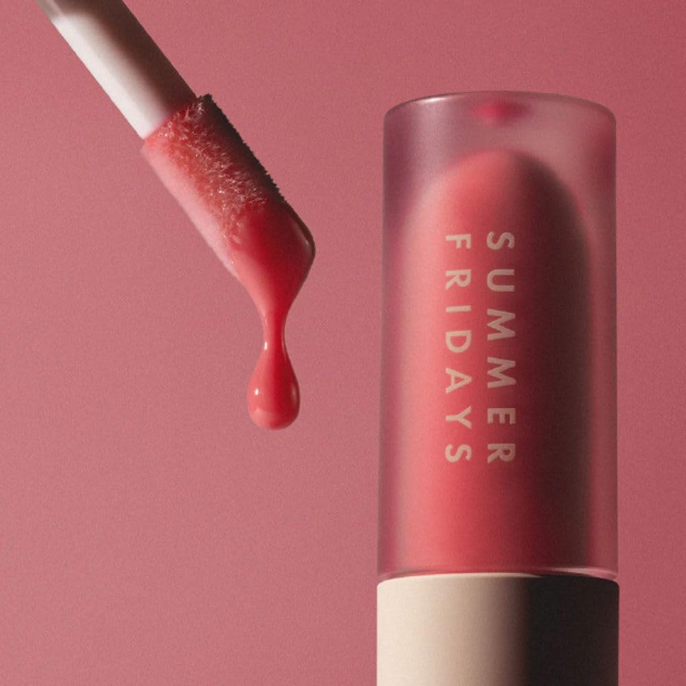 Summer Fridays Dream Lip Oil - Hydrating Tinted Lip Gloss Oil - Non-Sticky Formula with Skincare Benefits for Long-Lasting Softness + Shine - Effortless Beauty Gifts - Pink Cloud (0.15 Oz) Summer Fridays buy supplements canada