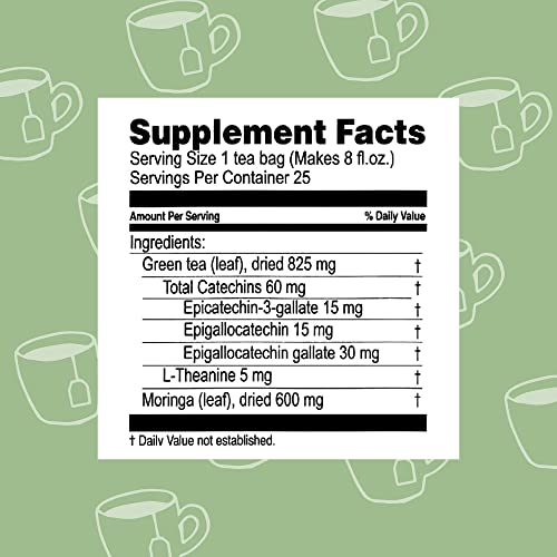 Hyleys Tea Moringa Oleifera with Lemon Flavor - 25 Tea Bags (Miracle Tree Tea) HYLEYS buy supplements canada