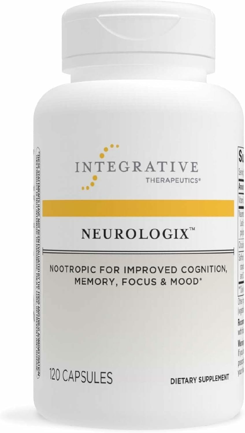 Integrative Therapeutics Neurologix - Brain Health Supplement* - Non-Stimulant Nootropic Supplement for Focus* - Memory Support* - Vegan, Gluten-Free & Dairy-Free - 120 Capsules (60 Servings) Integrative Therapeutics buy supplements canada