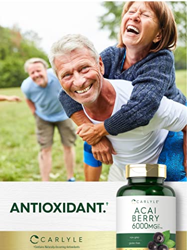 Carlyle Acai Berry Capsules 6000mg | 250 Count | Non-GMO & Gluten Free Acai Berry Carlyle buy supplements canada