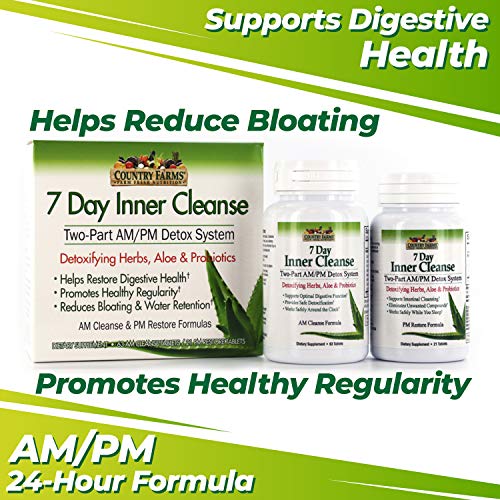 COUNTRY FARMS 7 Day Inner Cleanse, AM/PM Detox System, Detoxifying Herbs COUNTRY FARMS buy supplements canada