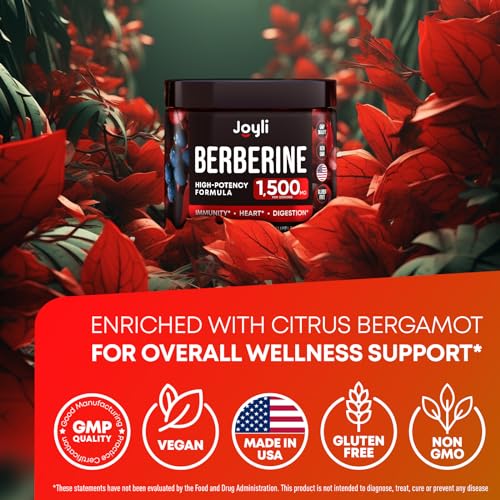 Berberine Supplement - Berberine 1500MG for Diet, GI Health & Water Loss - Pure Berberine JOYLI Nutrition buy supplements canada