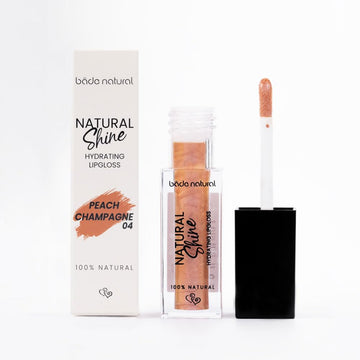Bade Natural Moisturizing Lip Gloss Peach Champagne 04 – Soft Shine Finish, Smooth Non-Sticky Formula Bade Natural buy supplements canada