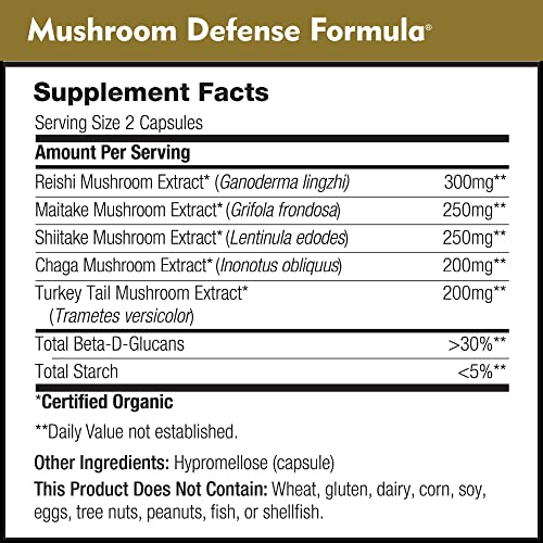 DailyNutra Mushroom Defense Formula - Immune Support Supplement | Organic DailyNutra buy supplements canada