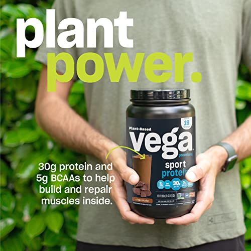 Vega Premium Sport Protein Chocolate Protein Powder, Vegan, Non GMO, Gluten Free Vega buy supplements canada