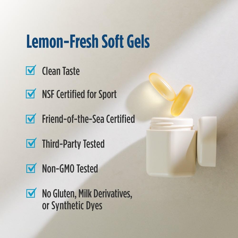 Nordic Naturals Ultimate Omega Sport 2X, Lemon Flavor - 60 Soft Gels - 2150 mg Omega-3 - NSF Certified Fish Oil with EPA & DHA - Heart & Muscle Health, Recovery - Non-GMO - 30 Servings Nordic Naturals buy supplements canada