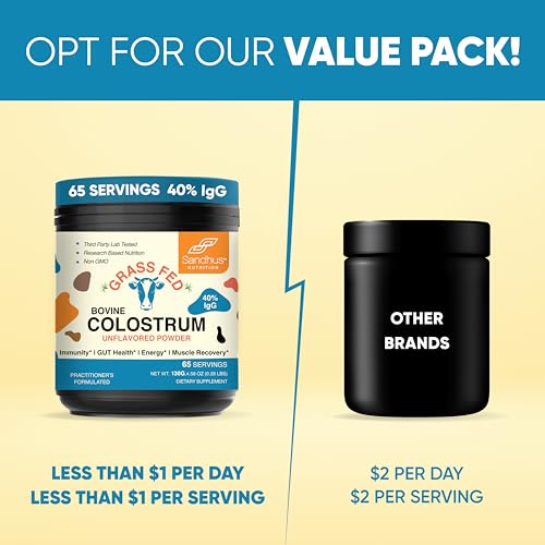 Sandhu's Pure Bovine Colostrum Powder Supplement for Humans |𝟰𝟬% 𝗜𝗴𝗚 Highly Sandhu's buy supplements canada