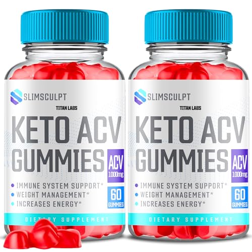 (2 Pack) Slimsculpt Keto ACV Gummies, Slim Sculpt Keto ACV Gummies Advanced Weight Loss 1000MG Titan Labs buy supplements canada