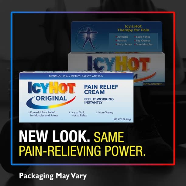 ICY HOT Pain Relieving Cream Extra Strength 3 oz ( Packs of 4) Icy Hot buy supplements canada