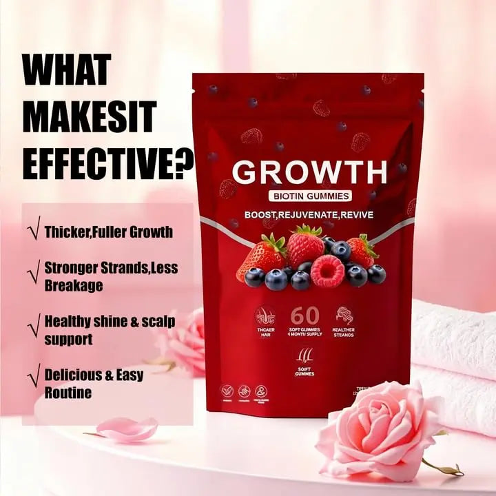 BDQBDQ Lumin Hair Growth Gummies, Infused with Biotin, Vitamins, and Botanical Extracts to Support Healthy Hair Growth and Strength BDQBDQ buy supplements canada