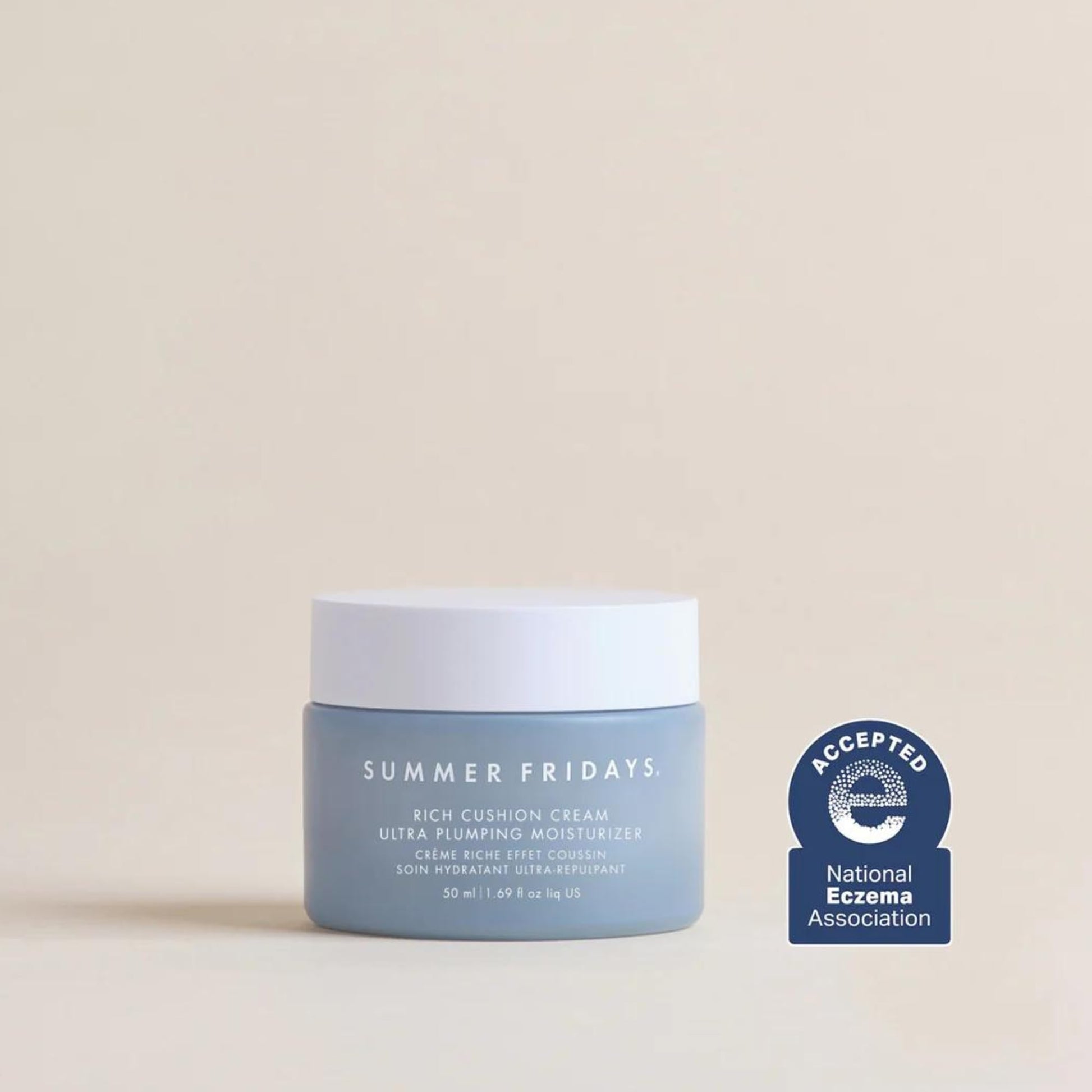 Summer Fridays Rich Cushion Face Cream - Ultra Plumping Barrier Repair Cream + Makeup Primer - Infuses Skin with Rich Hydration from Glycerin + Squalane - Non-Comedogenic + Fragrance-Free (1.69 Oz) Summer Fridays buy supplements canada