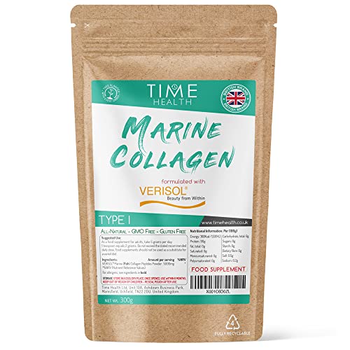 VERISOL® Marine Collagen Peptides Powder - 300g - Type I - High in Protein - Clinically Studied Time Health buy supplements canada