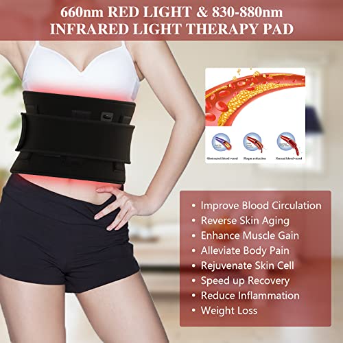Red Light Therapy Belt, Infrared Light Therapy Wrap Red Light Therapy Device for Body, Pain Relief Jitesy buy supplements canada