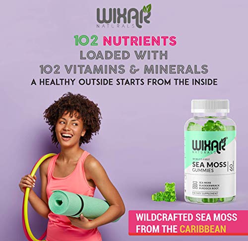 WIXAR NATURALS Sea Moss Gummies - Natural Irish Sea Moss and Bladderwrack WIXAR NATURALS buy supplements canada