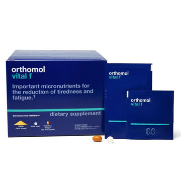Orthomol Vital F Powder & Tablet Packet, Women's Multivitamin, 30-Day Supply, Vitamins A, B, C, D, E, K, Calcium, Iodine, Omega-3… Orthomol buy supplements canada