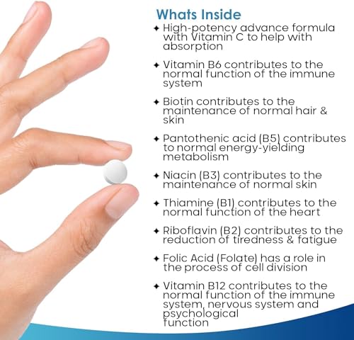 Vitamin B Complex - 365 Small Tablets (One Year Supply) High Strength All 8 B Vitamins NEW LEAF PRODUCTS buy supplements canada