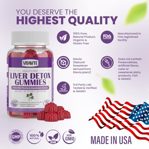 VIDAVITE Sugar-Free Liver Cleanse Detox & Repair Gummies — 1500mg Silymarin Milk VIDAVITE buy supplements canada