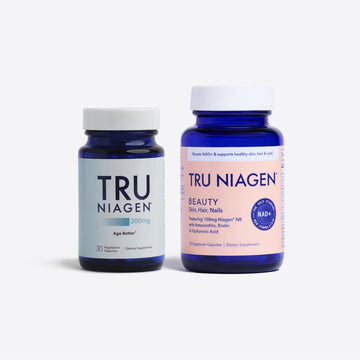 TRU NIAGEN 300mg + Beauty Bundle. A Comprehensive Bundle for Daily NAD+ Support with targeted Beauty Actives for Healthy Skin, Hair, and Nails at The Cellular Level. TRU NIAGEN buy supplements canada
